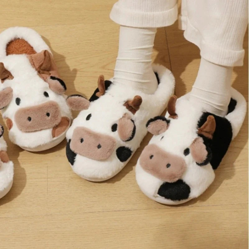 Max & Rosie™ Soft-Stitched Cow Slippers