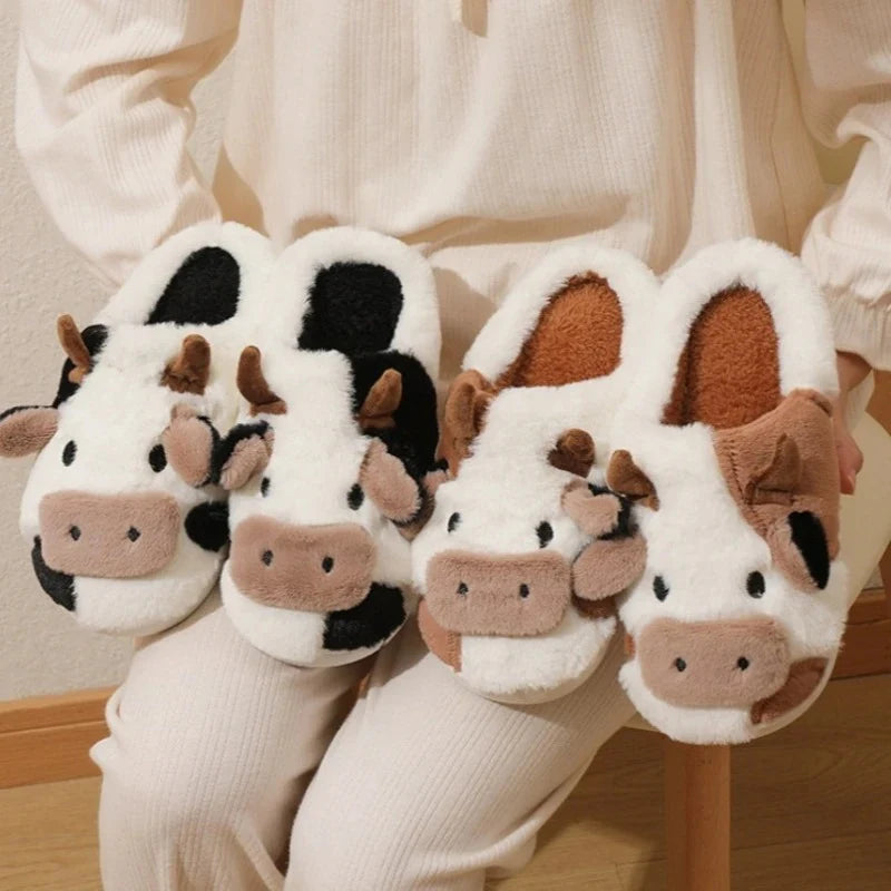 Max & Rosie™ Soft-Stitched Cow Slippers