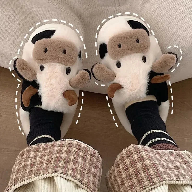 Max & Rosie™ Soft-Stitched Cow Slippers